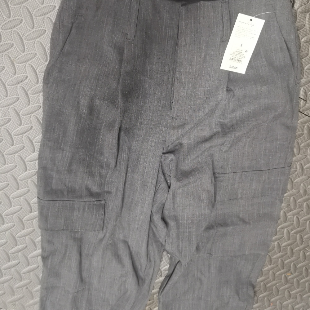 Target a new day grey cargo pants size 2